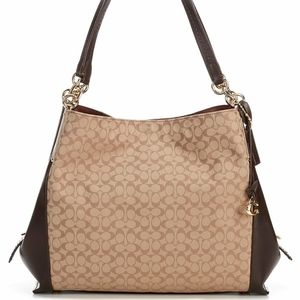 Coach Dalton 31 signature canvas with block colori